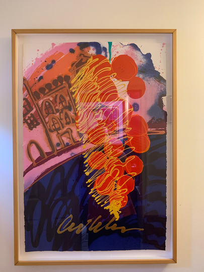 Dale Chihuly Lithograph "Chihuly Over Venice" With Coa