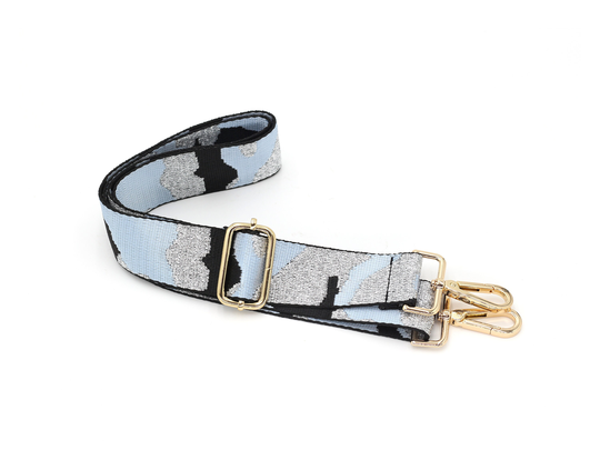 1.5" Wide Woven Crossbody Strap With Adjustable Length 32"-60", Camouflage Pattern Bag/Purse Replacement Shoulder Strap, Custom The Clasps