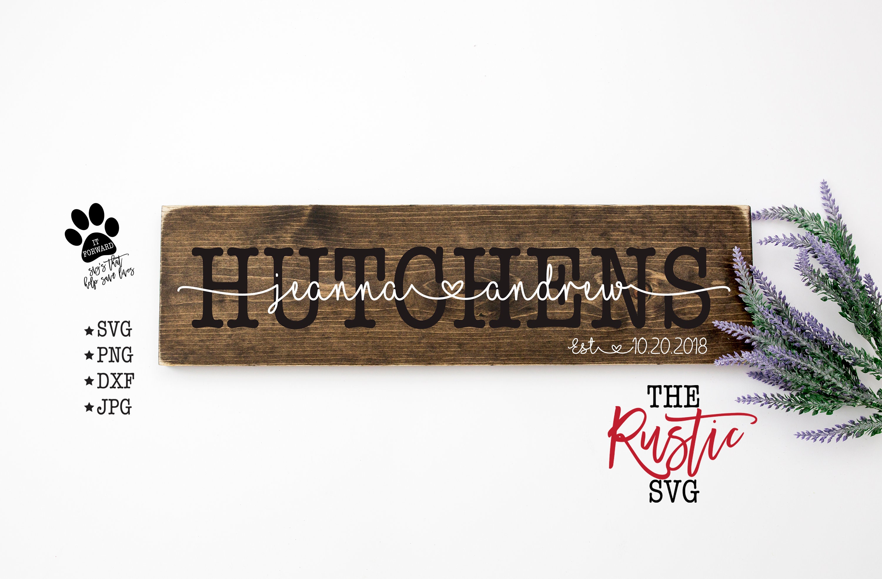Last Name Svg, Family Svg, Sign, Home Farmhouse Wedding Svg Files, Cricut, Silhouette, 014