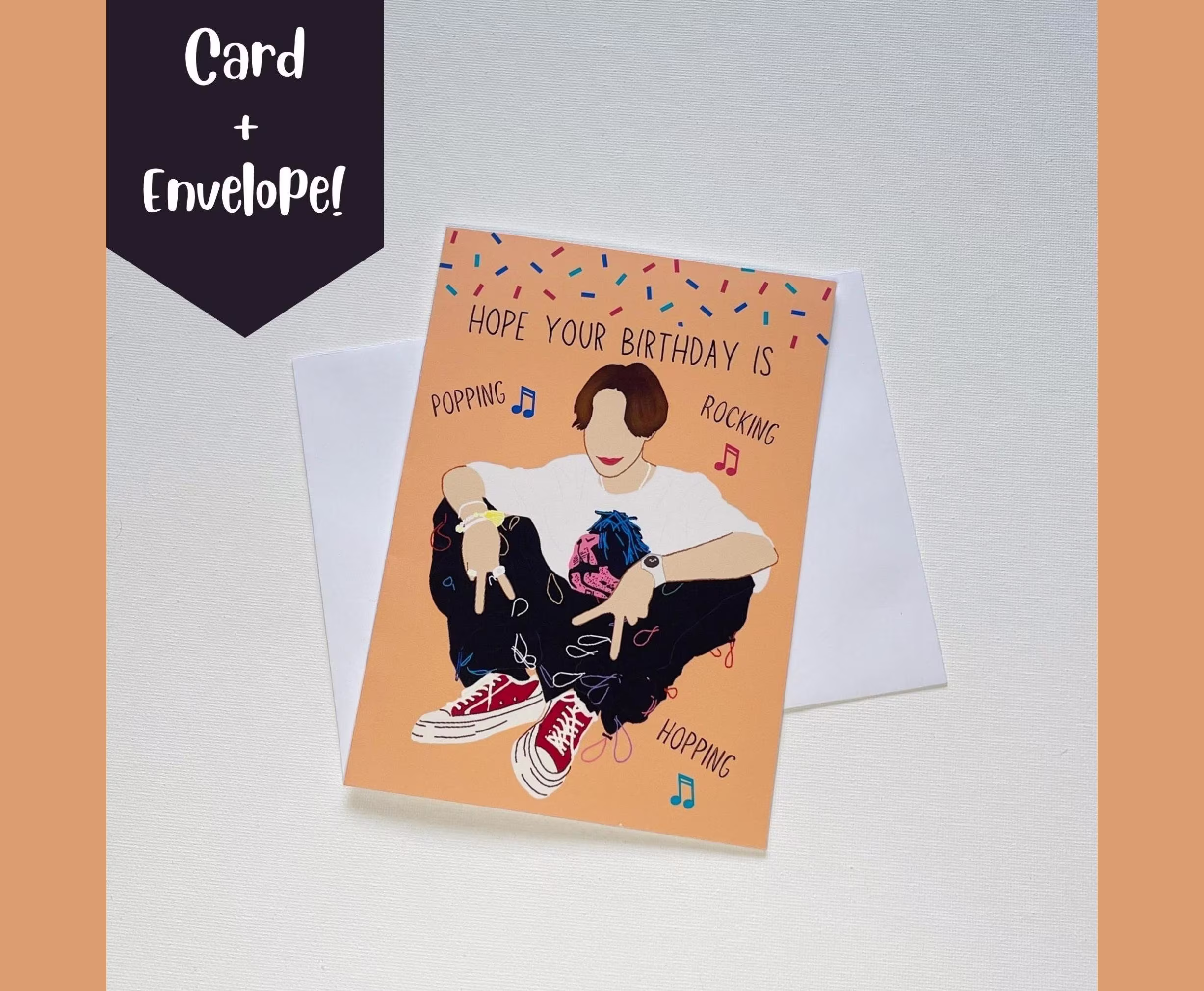 Bts Jhope Hoseok Birthday Greeting Card, Cute Kpop Punny Army Gift, Hope World