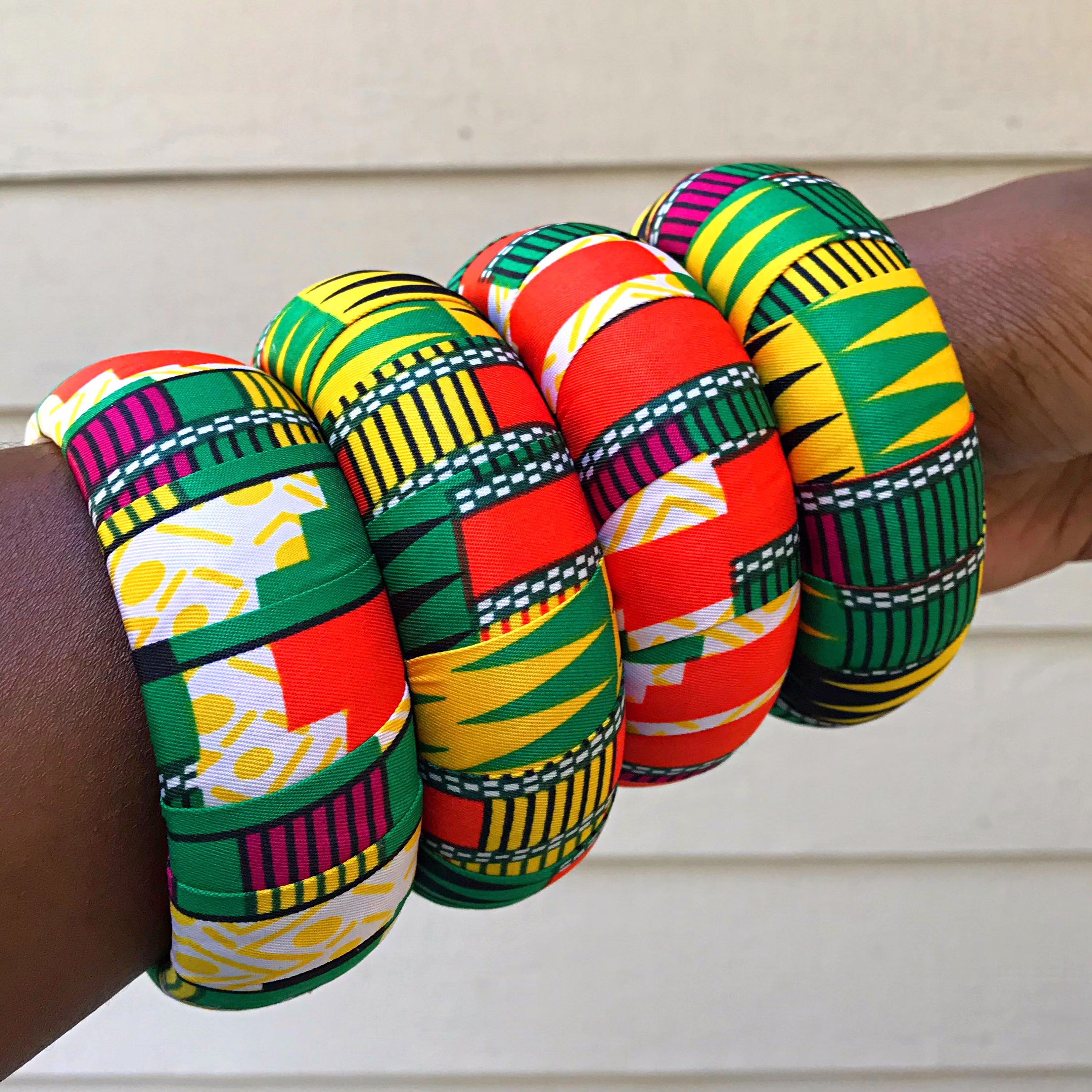 African Print Bangle Bracelets/Kente Ankara Bangles Ankara Jewelry
