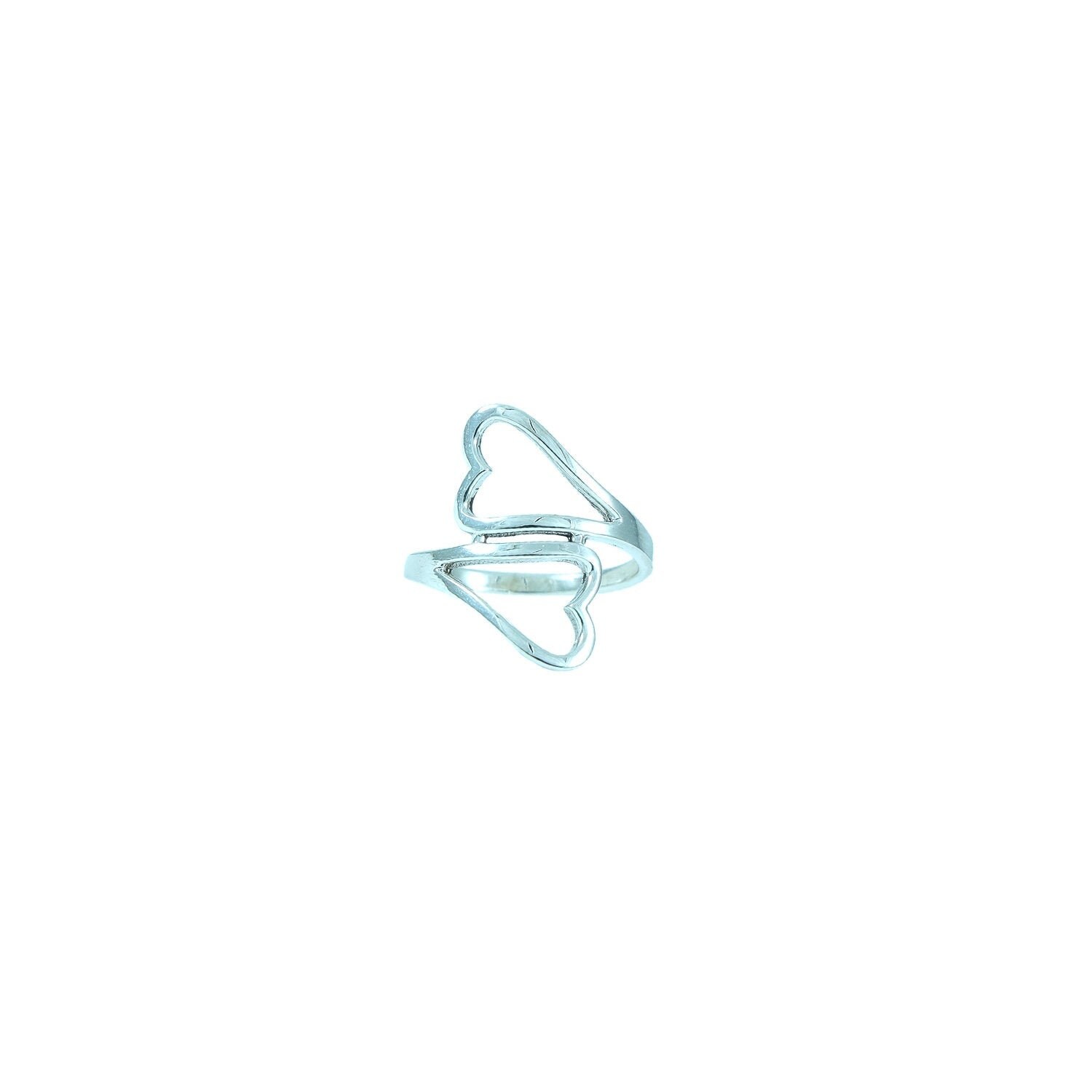 Minimalist Heart Ring, 925 Silver Open Pinky Love Personalization, Cute Gift, Delicate Promise Ring