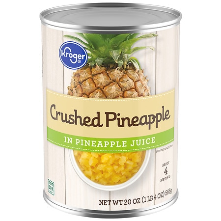 Kroger Crushed Pineapple in Pineapple Juice - 20.0 oz