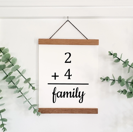Blended Family, Family Sign, Decor, Wedding Gift, Number Sign