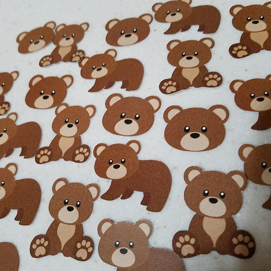 Bear Confetti, Teddy Bear Boy Party Decorations, Baby Shower Decorations
