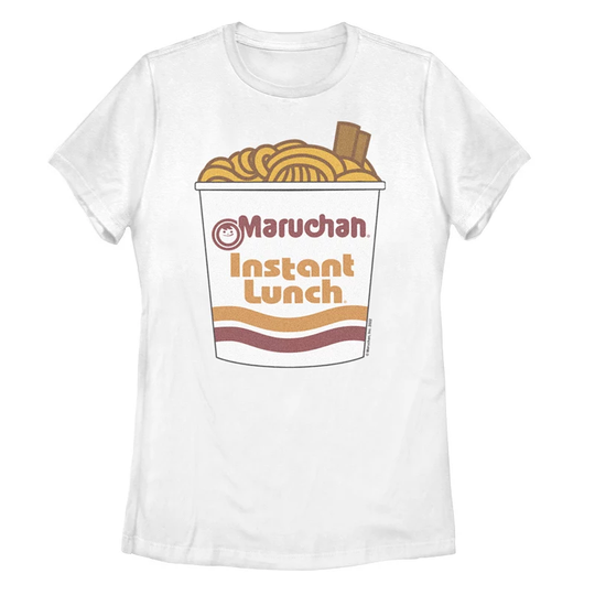 Juniors' Maruchan Cup Of Noodles And Chopstick Logo Graphic Tee, Girl's, Size: XXL, White