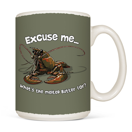 Lobster Mug | Excuse Me Animal Inspired Cup Dark Humor Dishwasher Safe Microwave Coffee Lover 15 Ounce