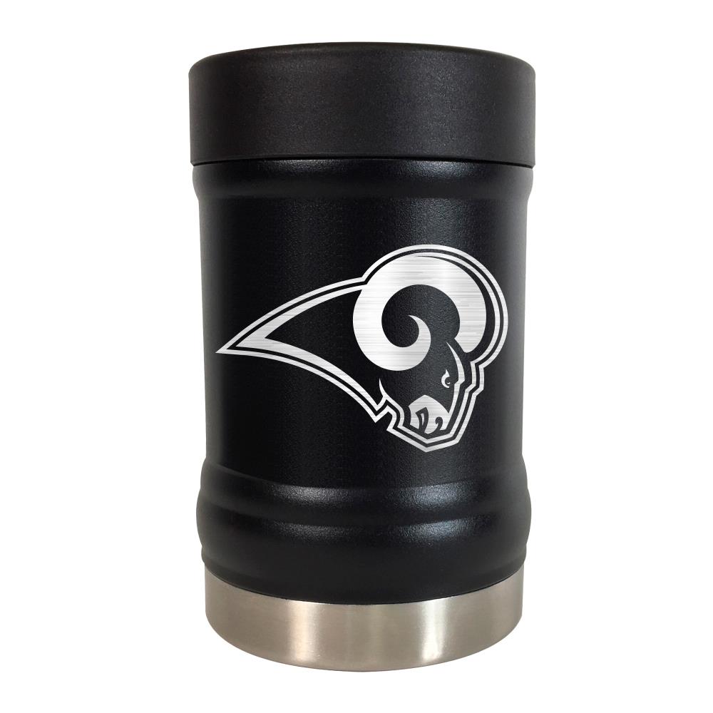 GREAT AMERICAN Los Angeles Rams Stainless Steel Black Bottle/Can Holder | STLO2016