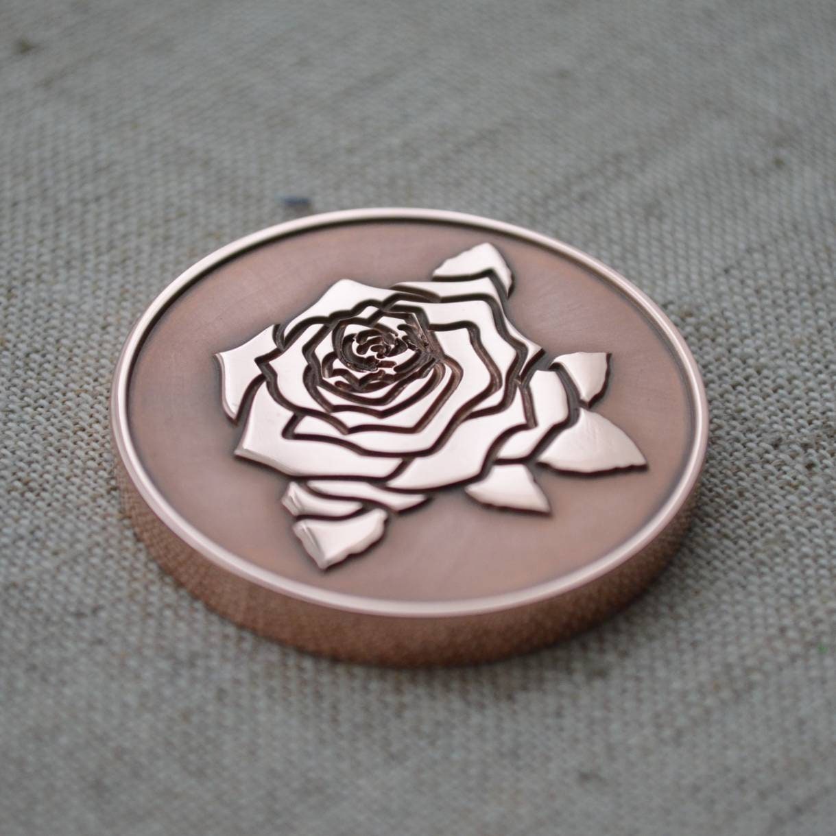 Custom Copper Coin, 7Th Anniversary Gift, Wedding Gift For Groomsmen, Bride, Lesbian Engagement Custom Worry Coin