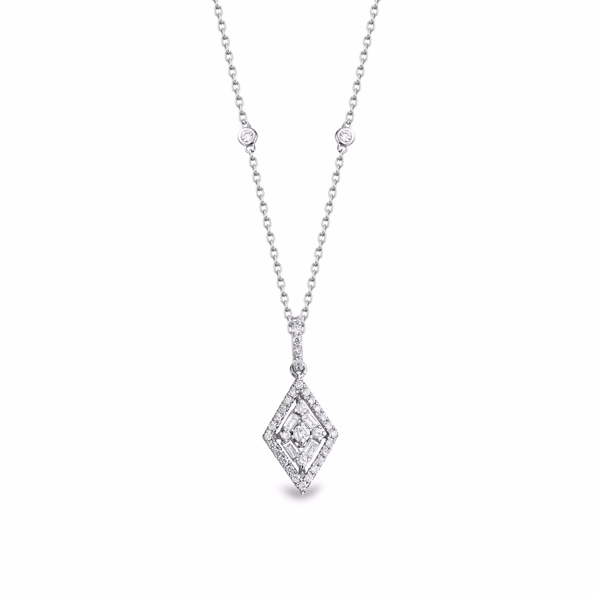 0.28 Ct Natural Diamond Necklace Solid Gold Dainty Tiny Valentines Day Gift Initial