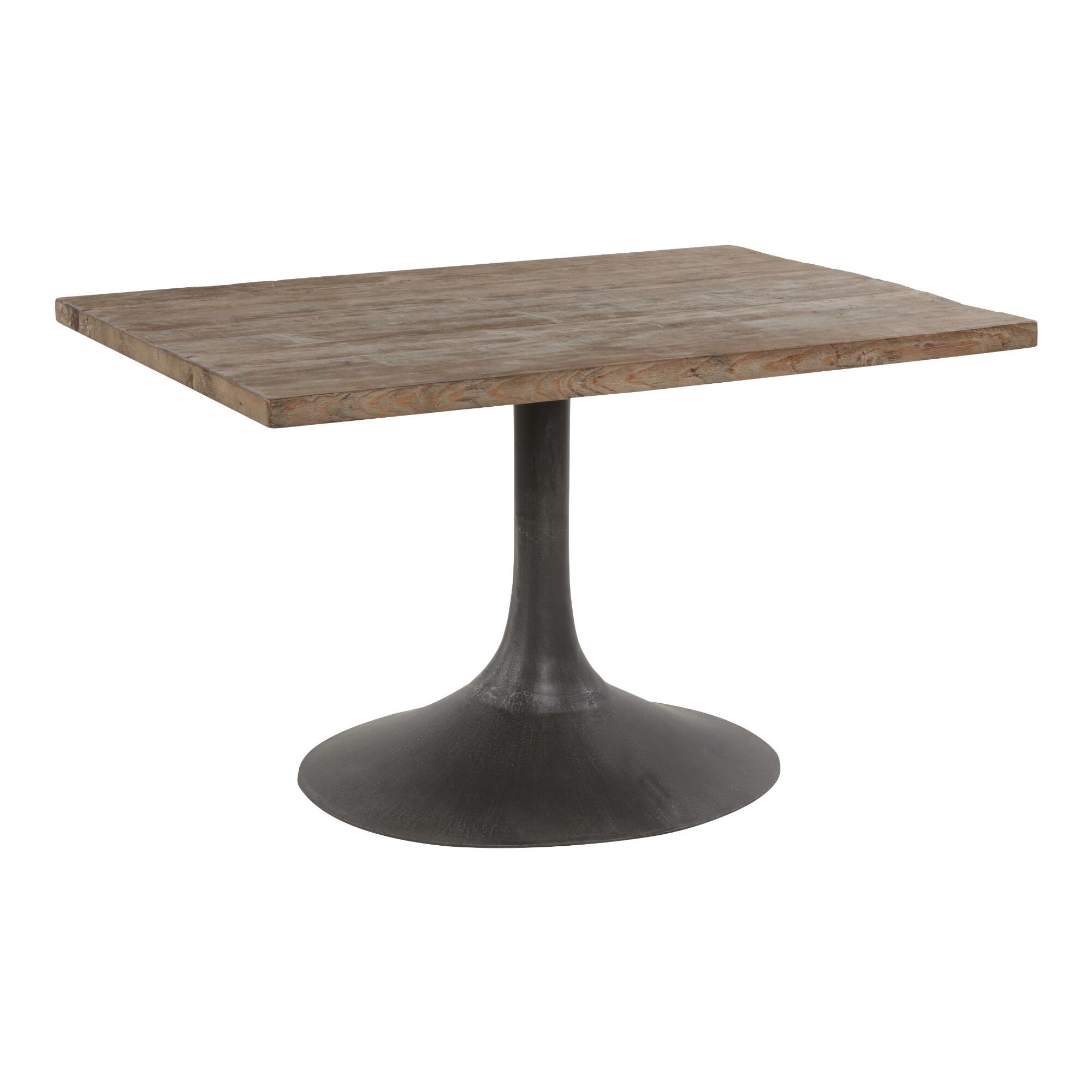 Reclaimed Pine and Metal Gibson Dining Table by World Market