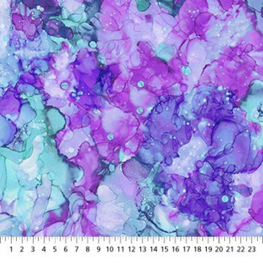 Mirage Blender in Water Lotus From Bliss Bright & Bold Digital Collection By Northcott Studio Fabric - 100% Quilt Shop Cotton