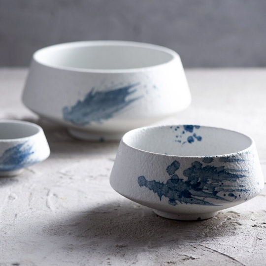Nordic Style Simple Ceramic Bowl Rice Noodle Soup Salad Sashimi