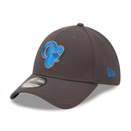 Men's New Era Graphite Los Angeles Rams Storm 39THIRTY Flex Hat, Size: Medium/Large, Dark Grey