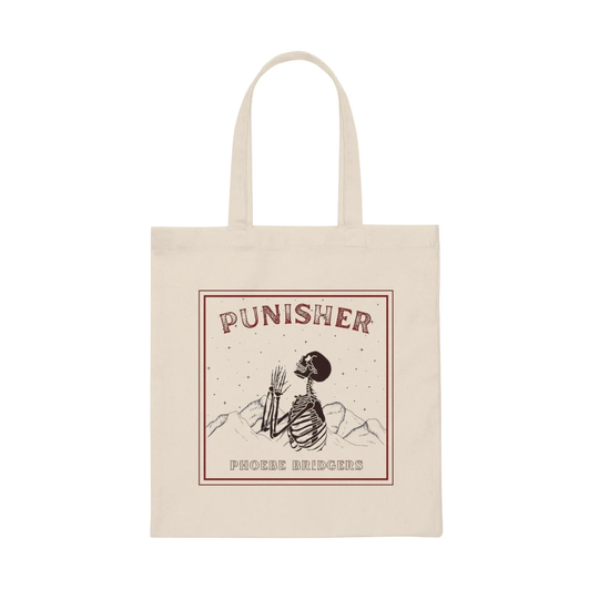 Punisher Album Inspired Tote Bag, Phoebe Bridgers Merch, Tour Reusable Bag