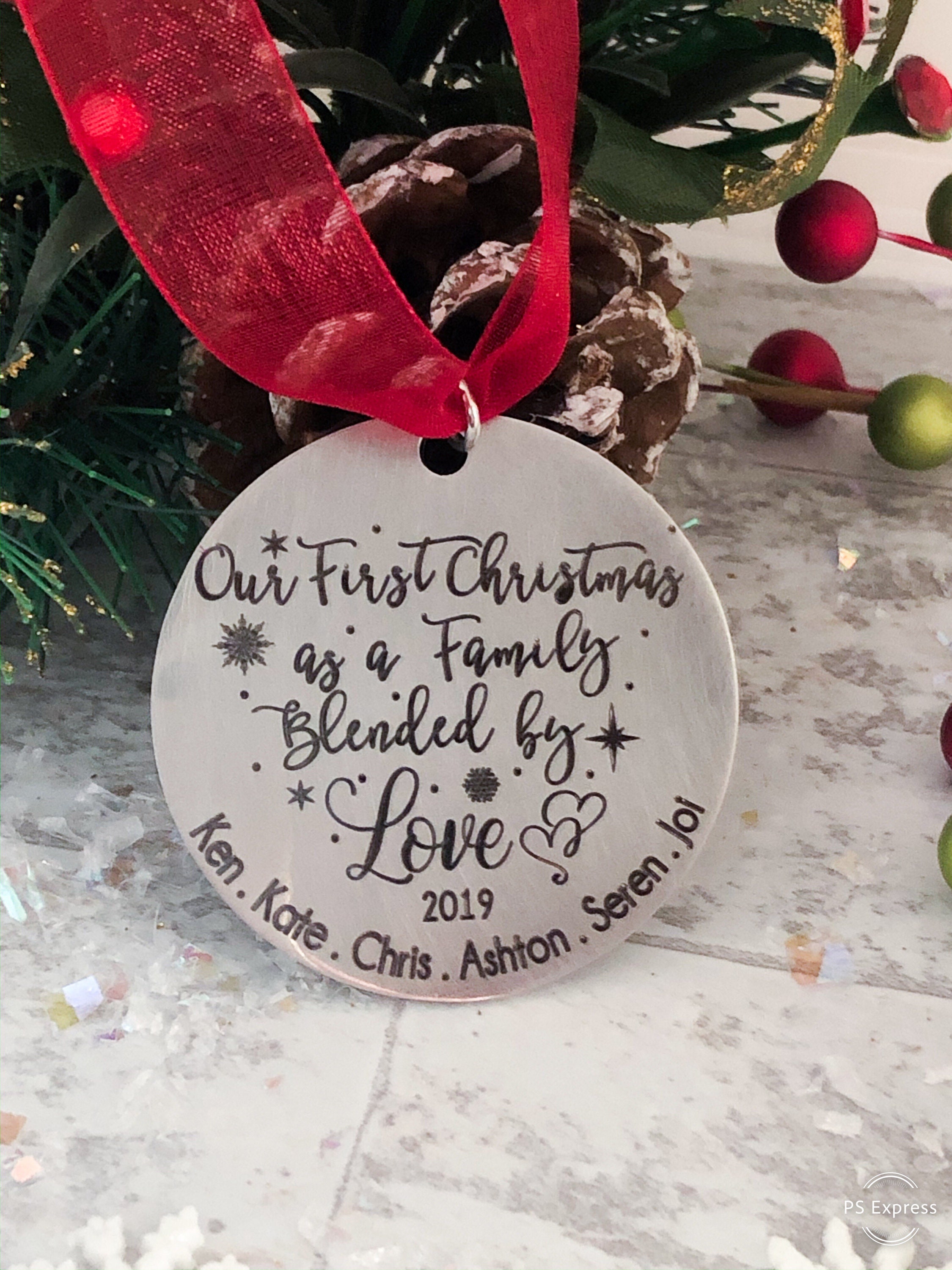 Blended Family Ornament - New Beginnings Christmas Ornament Couples Second Chances