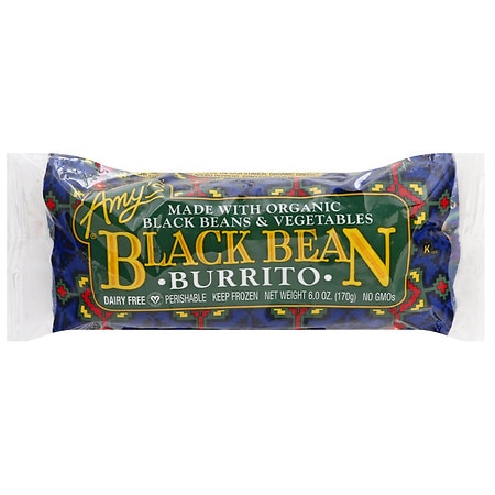 Amy's Burrito, Black Bean Black Bean & Vegetables - 6.0 oz
