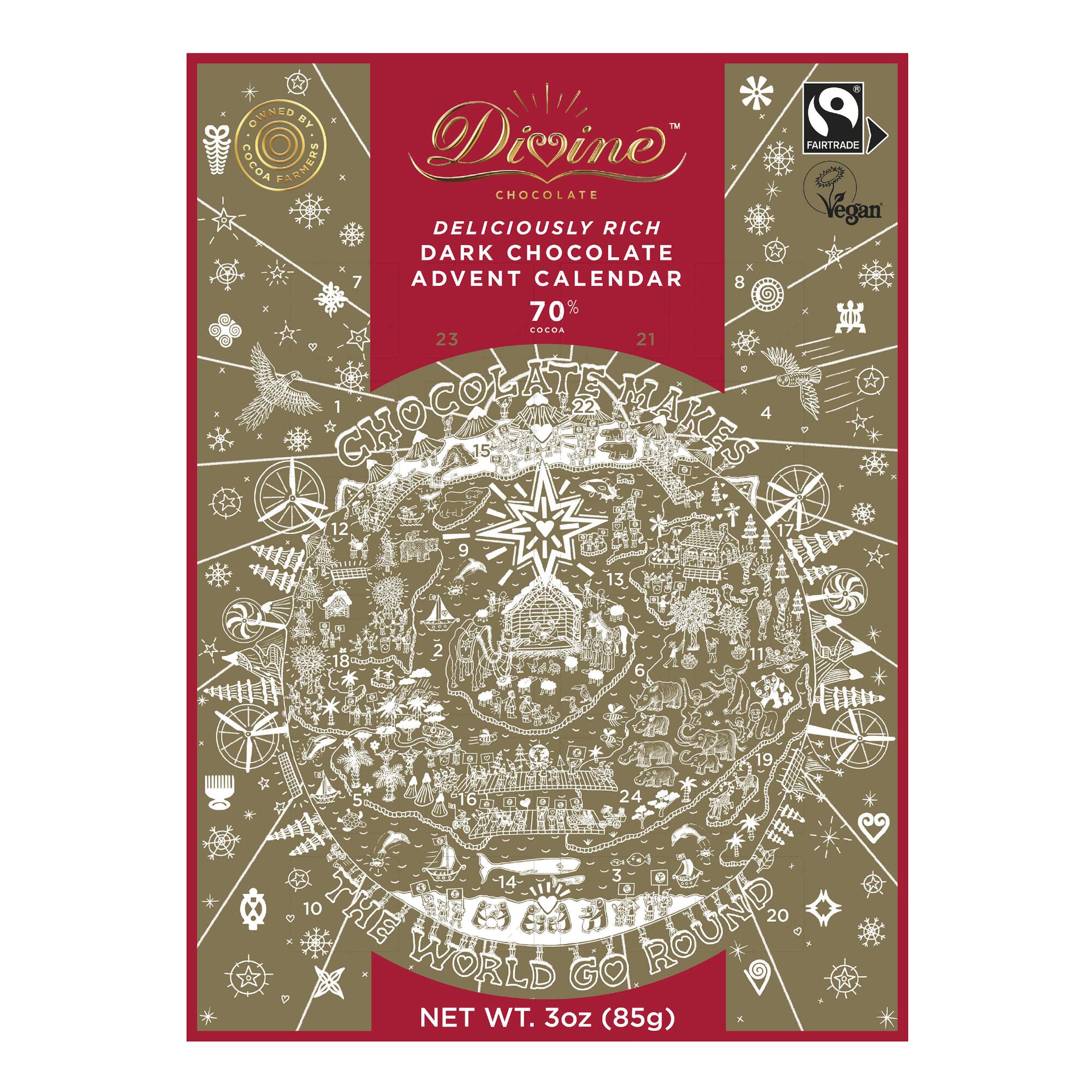 Divine Dark Chocolate Advent Calendar by World Market
