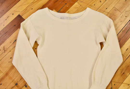 Wwii U.s. Navy Small Cotton/Wool Blend Thermal Men's Vintage