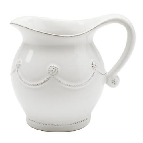 Juliska Berry Thread Whitewash Creamer 4.5"L, 4.5"W, 5"H 11 oz