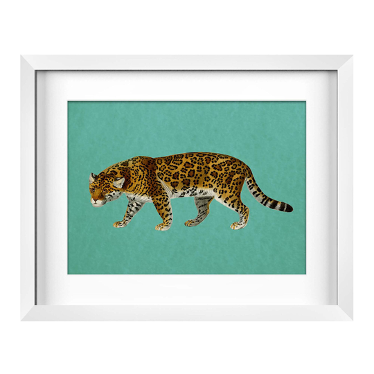 Teal Leopard Framed Wall Art by World Market