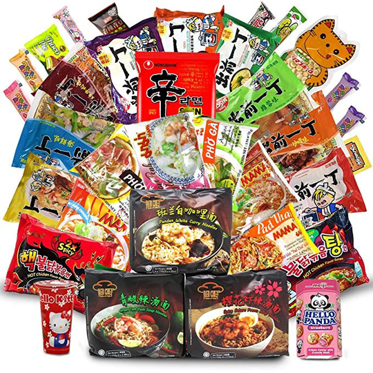 Mystery Instant Ramen Variety Assorted Authentic, Asian Ramen No Duplicates Snack/Ramen/Noodles/Buldak/Nissin/Samyangfree Bonus Gift