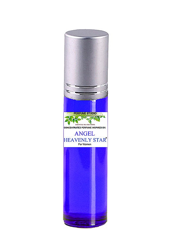Custom Blend Premium Pure Perfume Oil. Similar Base Notes & Fragrance Accords To Angel Heavenly Star For Women. 10 Ml Cobalt Roller