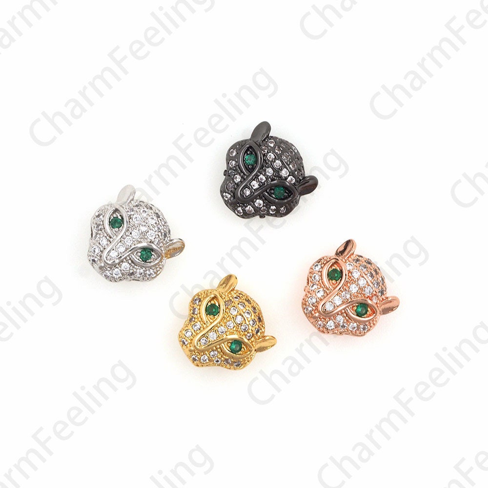 Leopard Head Beads, Animal Spacer Beads, 550 Paracord Bead 11116mm 1Pcs