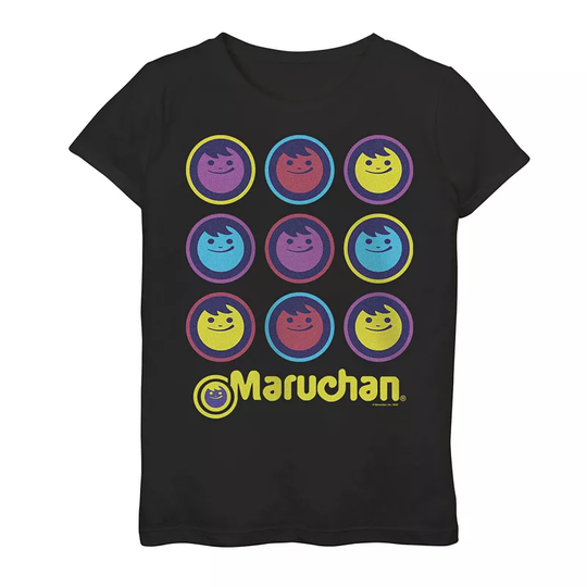 Girls 7-16 Maruchan Neon Logo Graphic Tee, Girl's, Size: XL, Black