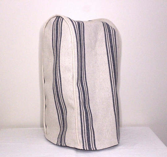 Blue & Gray Feedsack Blender Cover