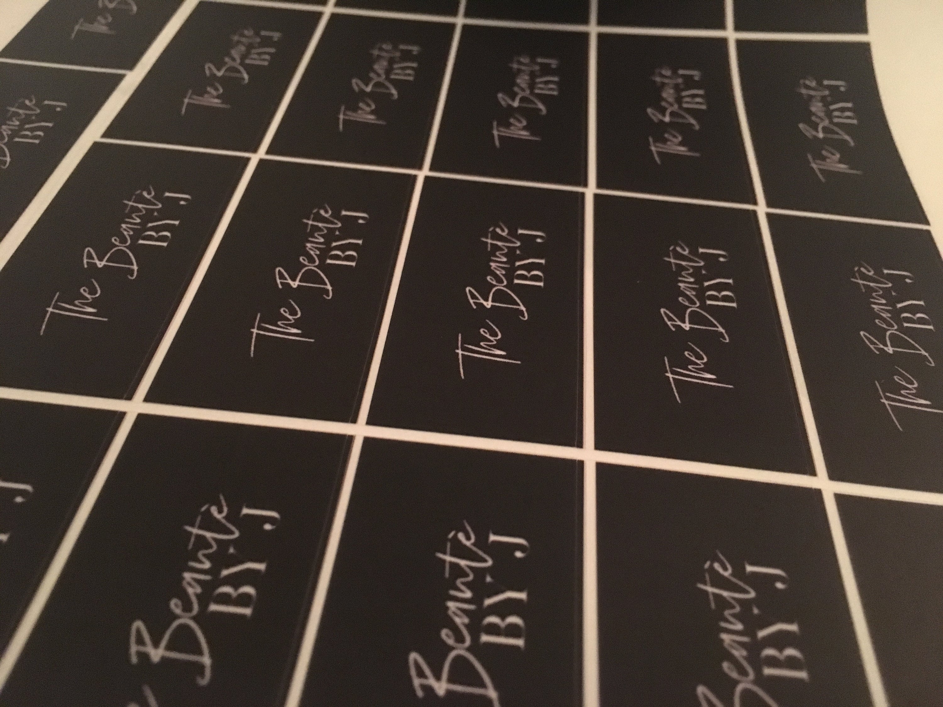 Eyelash Labels - Customized With Your Logo Design Packaging Printed Brand On Professional Clear & White Gloss Stickers