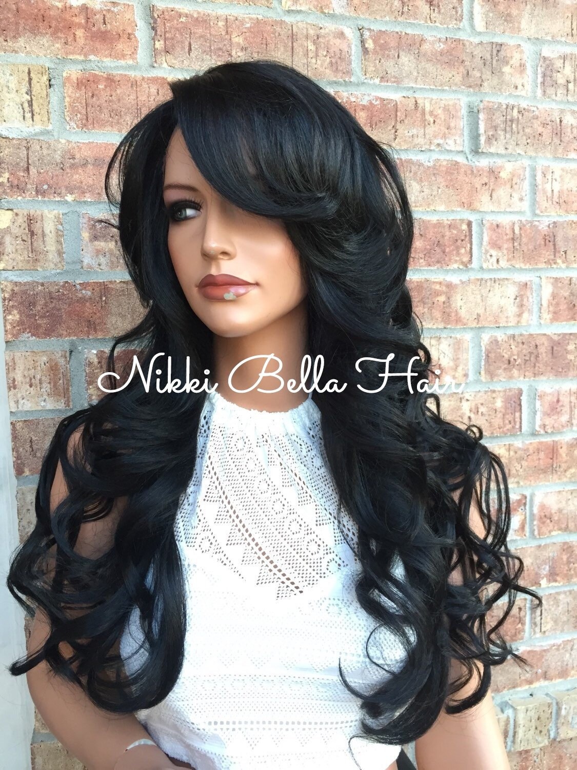 Charlotte Multi Parting Human Hair Blend Lace Front Wig