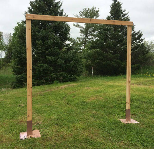 3 Piece Cedar Wedding Arch