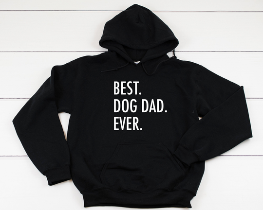 Best Dog Dad Ever Heavy Blend Hooded Sweatshirt Hoodie, Sweater, Dad, Pet Lover, Gift, 12 Colors