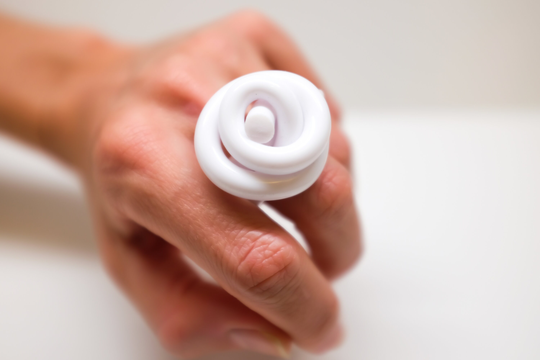 Nudo Knot Ring, Acrylic Ring, Knot Statement Wearable Art, Contemporary Lucite Birthday Gift, Art Ring
