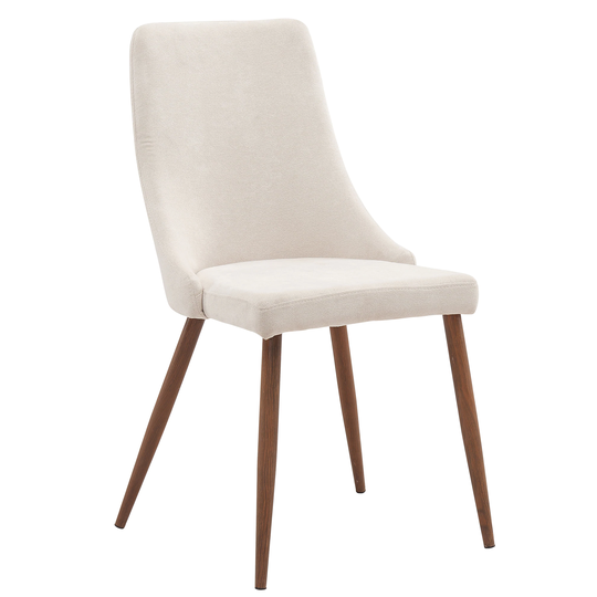 Worldwide Homefurnishings Set of 2 Contemporary/Modern Polyester/Polyester Blend Upholstered Side Chair (Metal Frame) in Brown | 202-182BG
