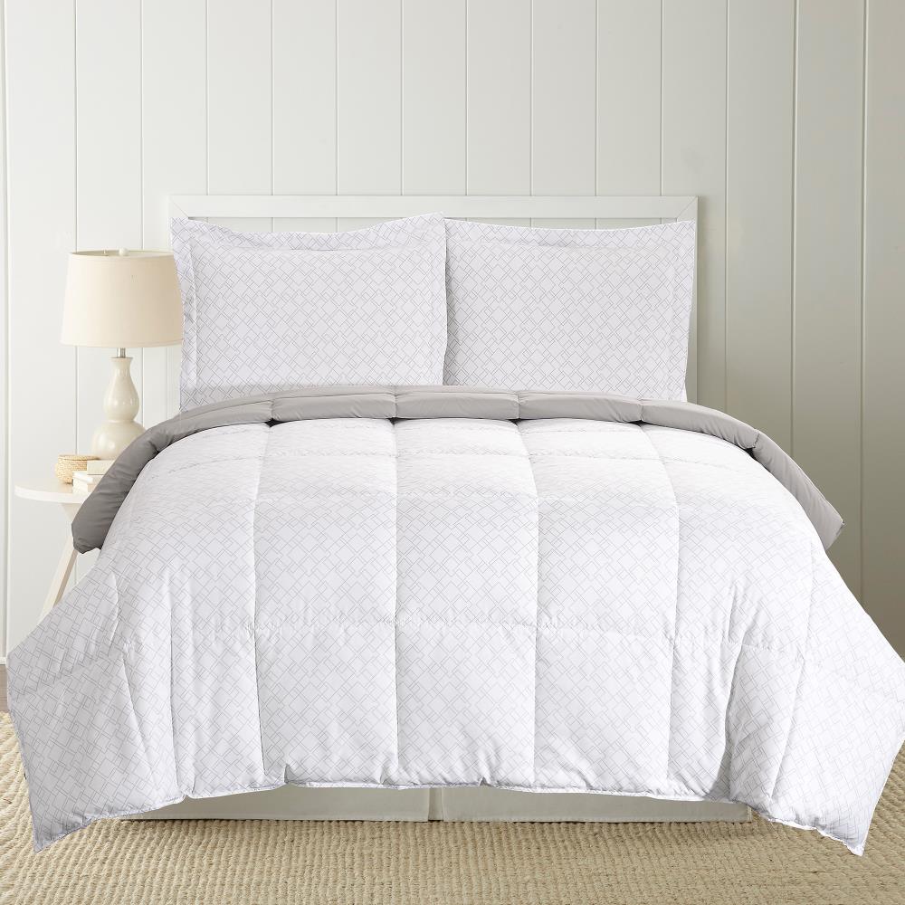 Amrapur Overseas Printed reversible comforter set Multi Multi Reversible Queen Comforter (Blend with Polyester Fill) | 3DWNPRCG-GEO-QN