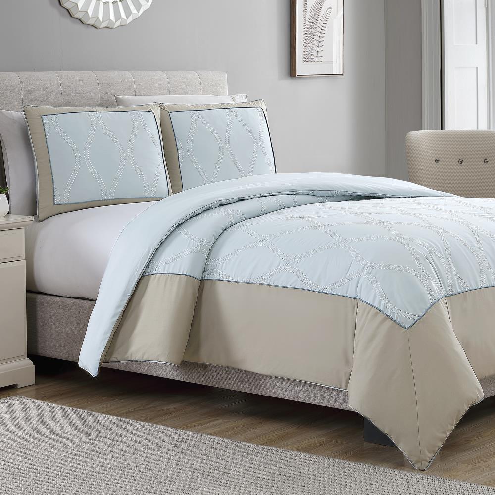 Amrapur Overseas Embellished duvet set Multi Multi Reversible Queen Duvet (Blend with Polyester Fill) | 3MFDVTFE-TPZ-QN