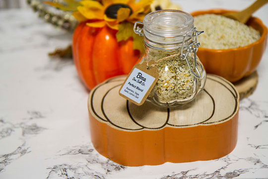 Infused & Blended Sea Salt in 3Oz Pumpkin Jar 29 Flavors To Choose From Thanksgiving Gift For Cook Chef