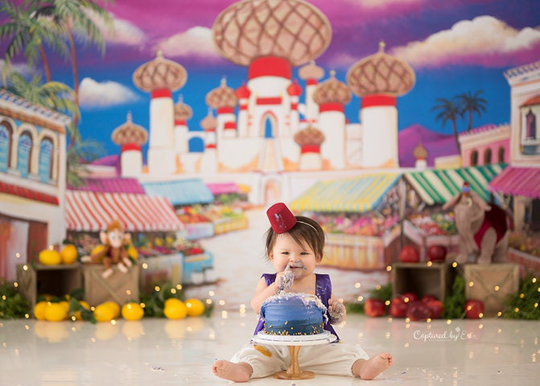 Newborn Photo Prop, Photography, Alladin Cake Smash, Handmade, Baby, Baby Clothes,, Birthday, First
