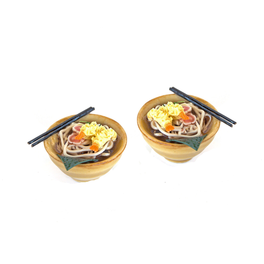 2 Miniature Noodles Soup Dollhouse Miniatures