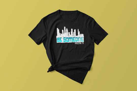 Houston Be Someone Bridge H-Town Texas Skyline Short-Sleeve Unisex T-Shirt