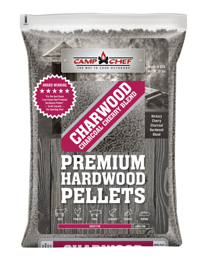 Camp Chef Premium Charwood Charcoal Cherry Blend 20 lbs. Wood Pellets | PLCCY