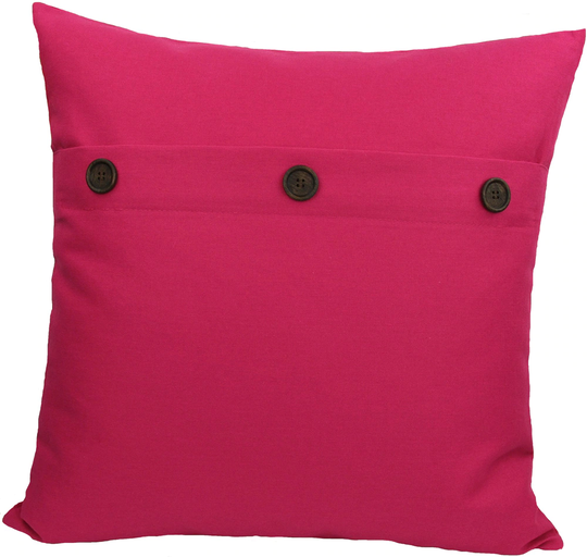 MANOR LUXE But 20-in x 20-in Fuchsia Cotton Blend Indoor Decorative Pillow in Pink | ML130042020FUCHSIAFE