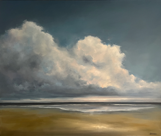 Original 20 X 24 Inch Oil Seascape Painting