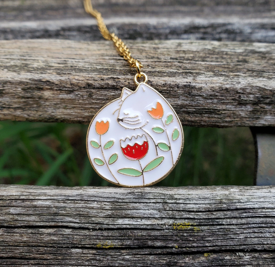 Cat Necklace. Gift For Lover, Mom, Kids, Anniversary, Birthday, Christmas