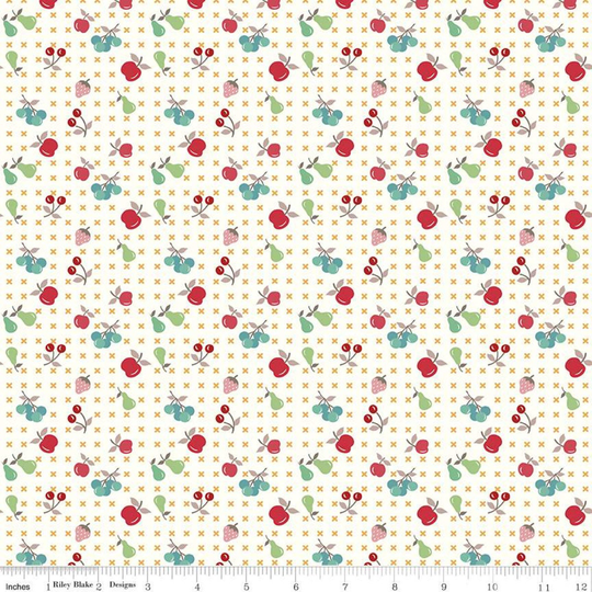 Cook Book Fruit Daisy By Lori Holt For Riley Blake Designs