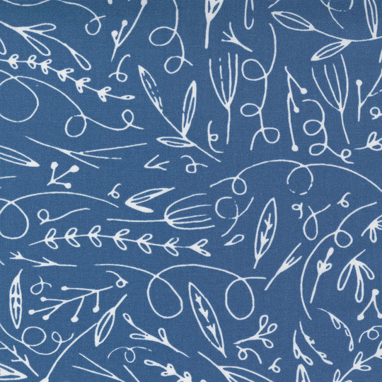 1/2 Yard - Filigree Doodle Abstract Blender Line- Words To Live By Designed By Gingiber Fabric The Moda Fabrics