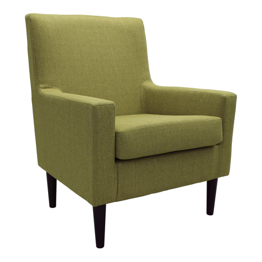 Straight Arm Perry Upholstered Armchair: Orange by World Market