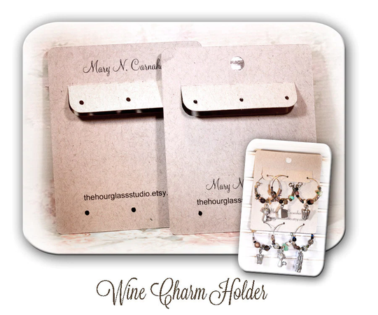 36 Wine Glass Charm Holder, Stitch Marker Custom Display, Display